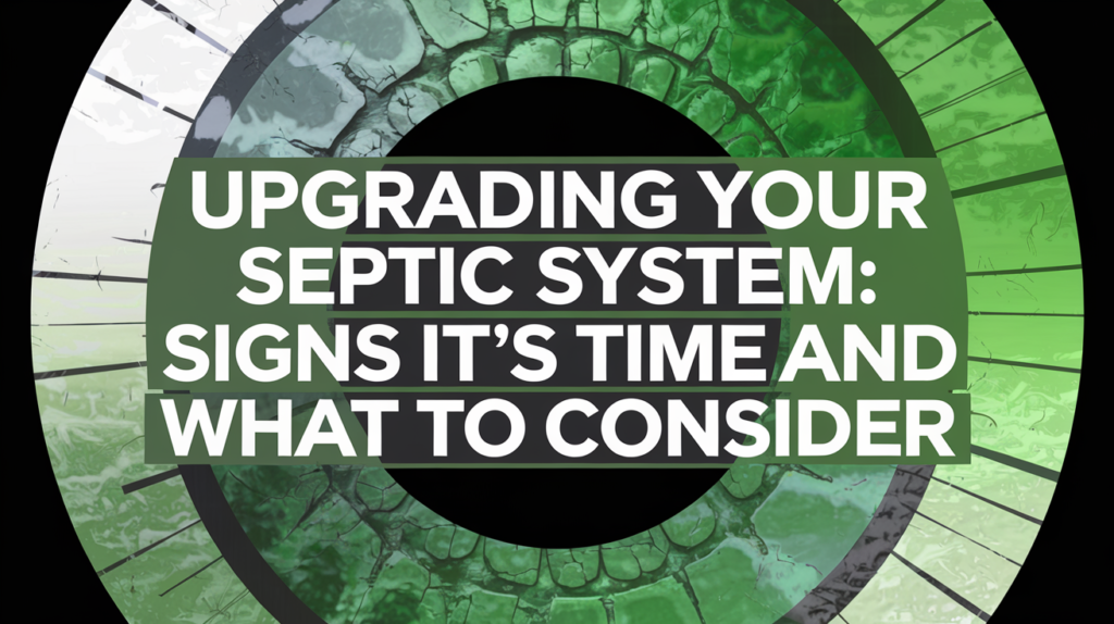 Upgrading Your Septic System Signs It's Time and What to Consider