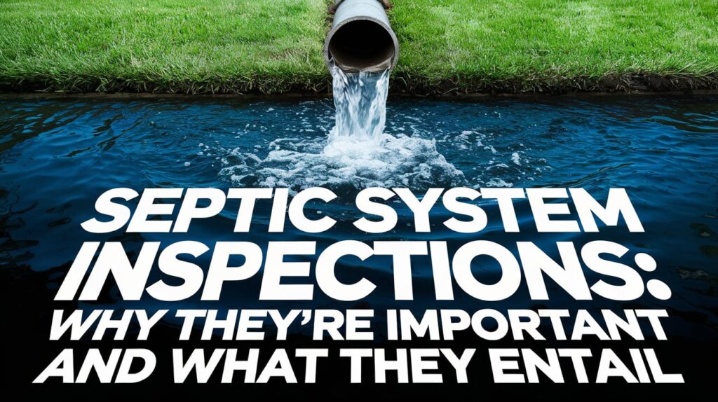 Septic System Inspections Why They're Important and What They Entail