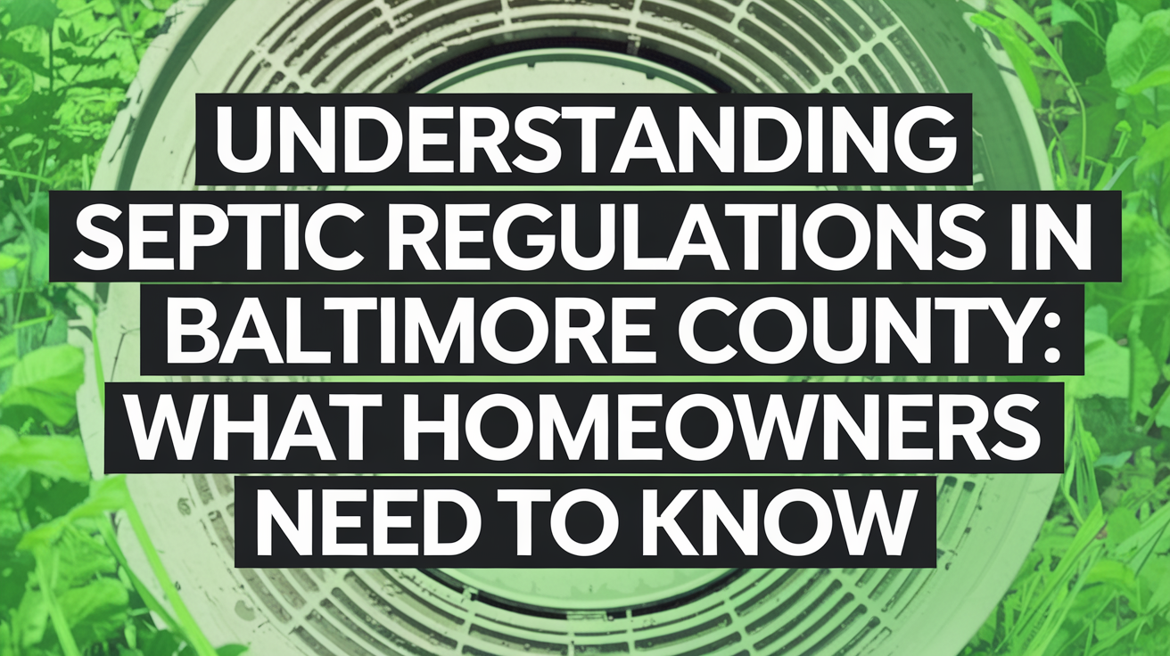 Understanding Septic Regulations in Baltimore County What Homeowners Need to Know